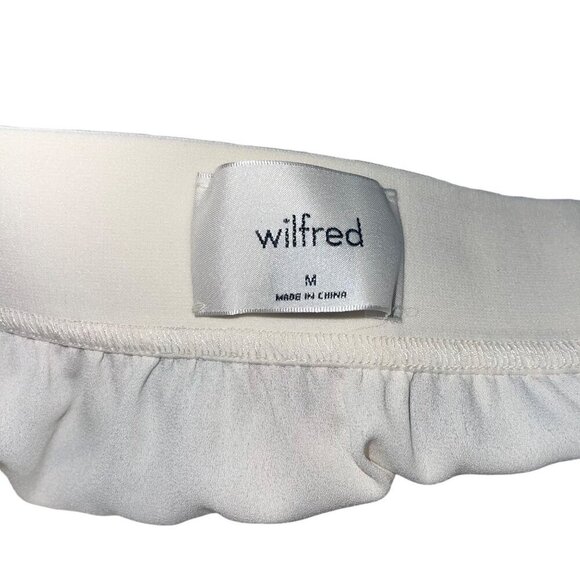 Aritzia Wilfred Womens Skirt Size M Multicolor Midi Pleated Chiffon Elastic Wais - Picture 4 of 9